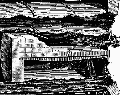 FIG. 3—APPLICATION OF THE BURNER TO A RETURN FLAME BOILER.