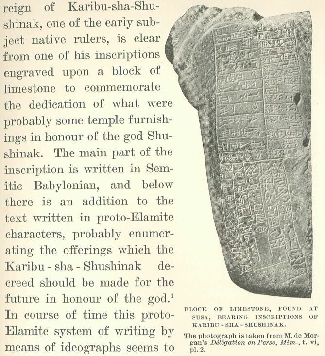 233.jpg Block of Limestone, Found at Susa, Bearing Inscriptions of Karibu-sha-Shushinak. 