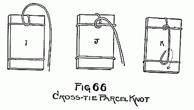 Cross-tie Parcel Knot