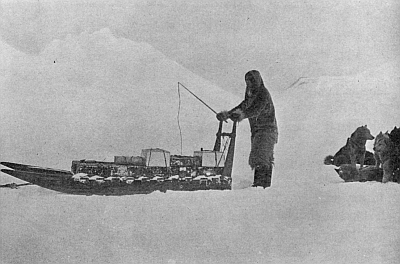 ESKIMO TYPE OF SLEDGE USED ON JOURNEY