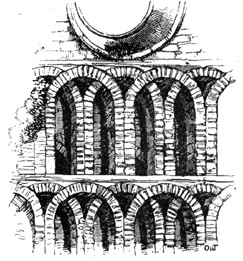 Early specimen of intersecting Arches, St. Botolph's
Priory, Colchester. (12th cent.)