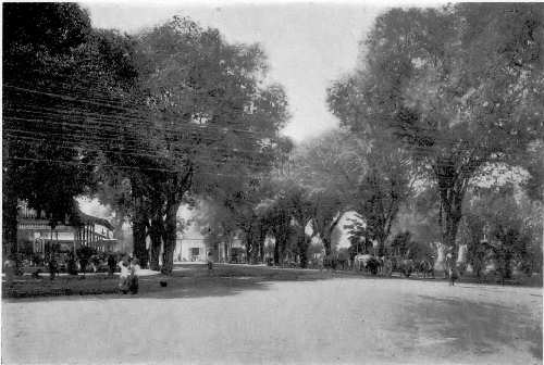 A public square in Djokjakarta, Java