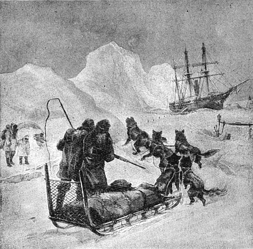 Scene in the Arctic regions.