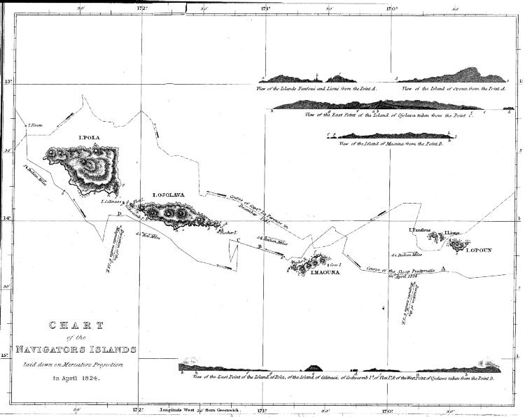 CHART OF THE NAVIGATORS' ISLANDS