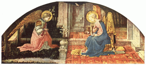 PLATE I.—FILIPPO LIPPI

THE ANNUNCIATION

National Gallery, London