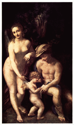 PLATE X.—CORREGGIO

MERCURY, CUPID, AND VENUS

National Gallery, London