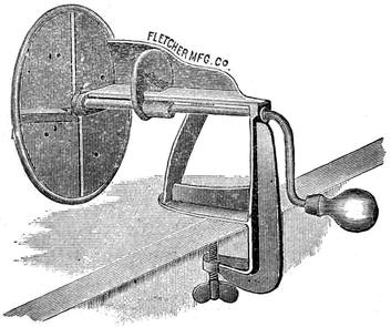 CLADS PATTERN COCOANUT GRATER.