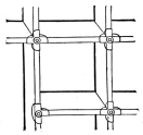 Fig. 5. Clasp and Pin Fastening at corners of boxes in
modern type case.