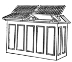 Fig. 27. Polhemus Cabinet, working side, lower case on
tilting brackets.