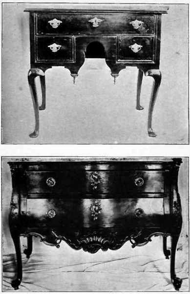 Plate XXXVI.—Dressing Table, 1760; Mahogany Commode, collection of Nathan C. Osgood, Esq.