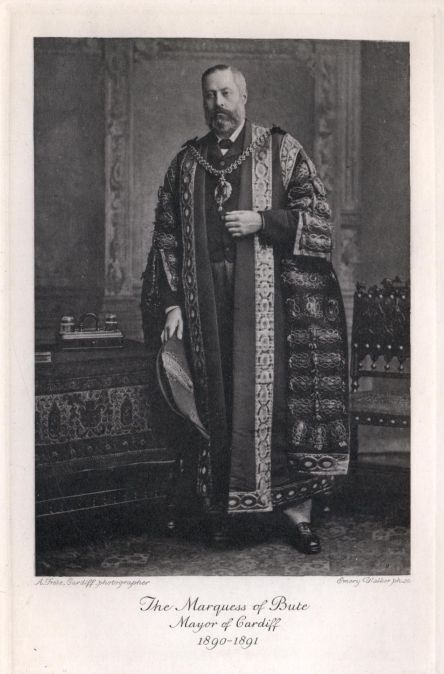 The Marquess of Bute, Mayor of Cardiff, 1890-1891