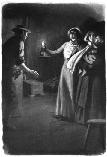 “Virginia drew back with a slight terrified exclamation, ‘Oh!’ Jack Shore stood in the doorway.”