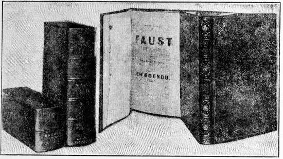 First edition of the Faust score, published in 1859 by
Chousens of Paris, now in the Boston Public Library