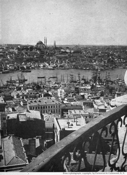 A VIEW OVER CONSTANTINOPLE SHOWING THE MOSQUE OF SANTA
SOPHIA