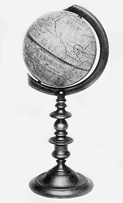 Ivory
Terrestrial Globe of Antonio Spano, 1593.