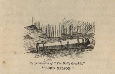 "LORD NELSON." By a curious coincidence the letters B.P. were found cast on the breech of this piece when dug up.