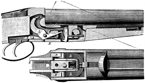 Greener hammerless gun