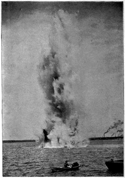 Underwater mine explosion