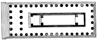 Fig. 143.—Plan of the Middle Temple upon the Acropolis
of Selinous.