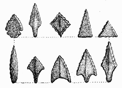 Flint arrow-heads