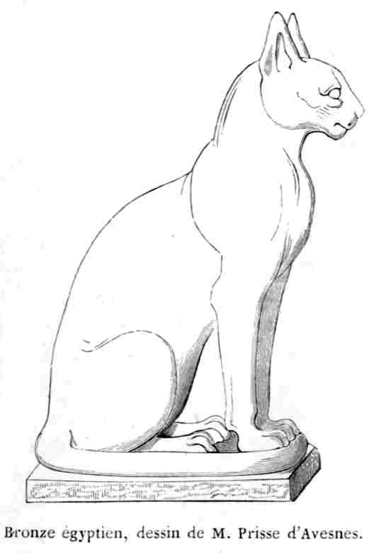 Bronze égyptien, dessin de M. Prisse d'Avesnes.