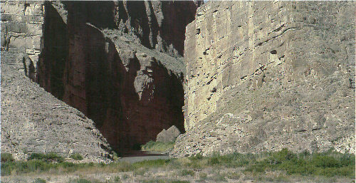 Running water created this canyon in arid Big Bend National Park, southwest Texas.