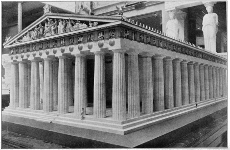 RESTORED MODEL OF THE PARTHENON, METROPOLITAN MUSEUM OF
ART, NEW YORK.