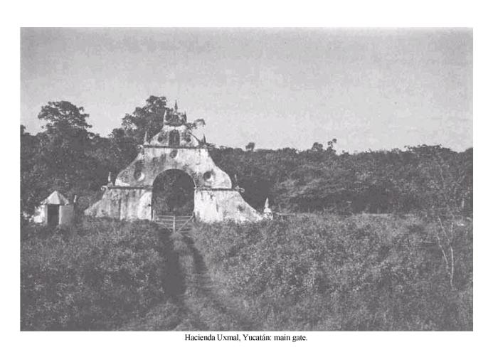 Hacienda Uxmal, Yucatn: main gate.