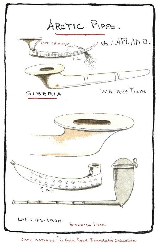 ARCTIC PIPES & LAPLAND. CAPE BATHURST. SIBERIA WALRUS TOOTH. LAP. PIPE·IRON. SWEDISH IRON “CAPE BATHURST” is from Lord Lonsdale’s Collection