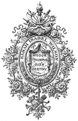 Book-plate of Sarah Isabel Wilson