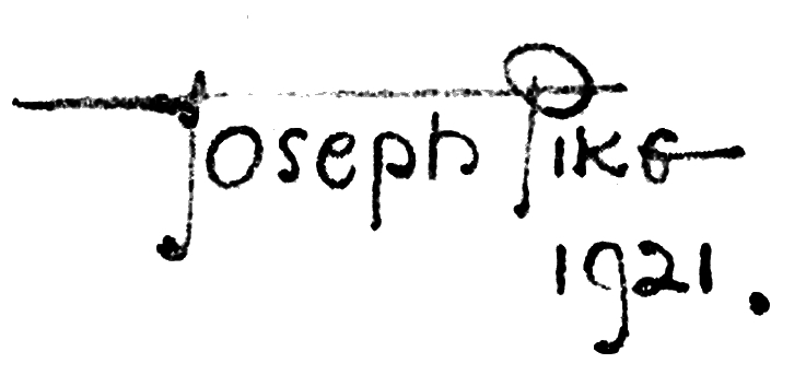 Joseph Pike

1921