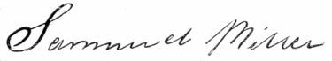 Samuel Miller (signature)