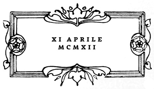 XI APRILE MCMXII