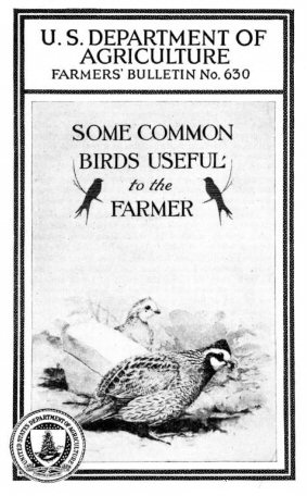 USDA Farmers' Bulletin 630: Some Common Birds Useful to the Farmer