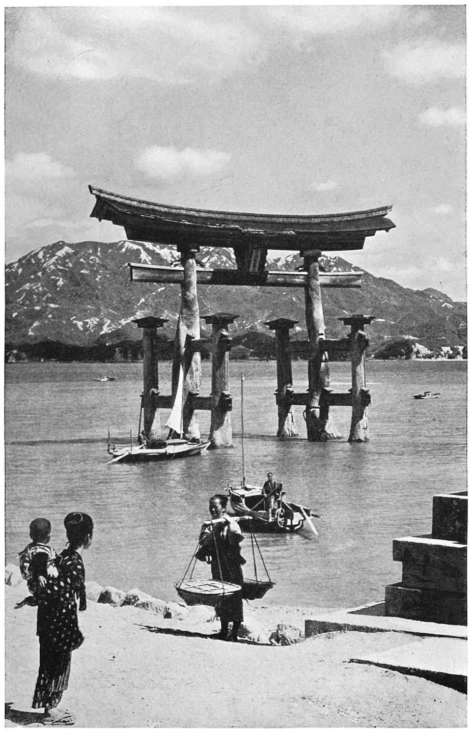 THE FAMOUS OLD TORI-WI (GODDESS SYMBOL), MIYAJIMA, JAPAN