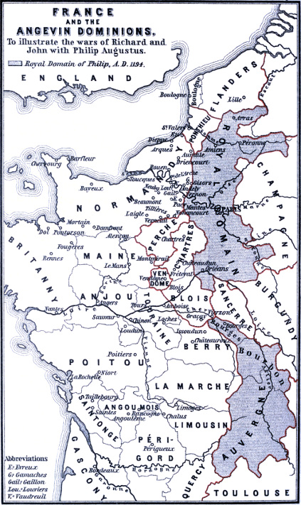 FRANCE AND THE ANGEVIN DOMINIONS.