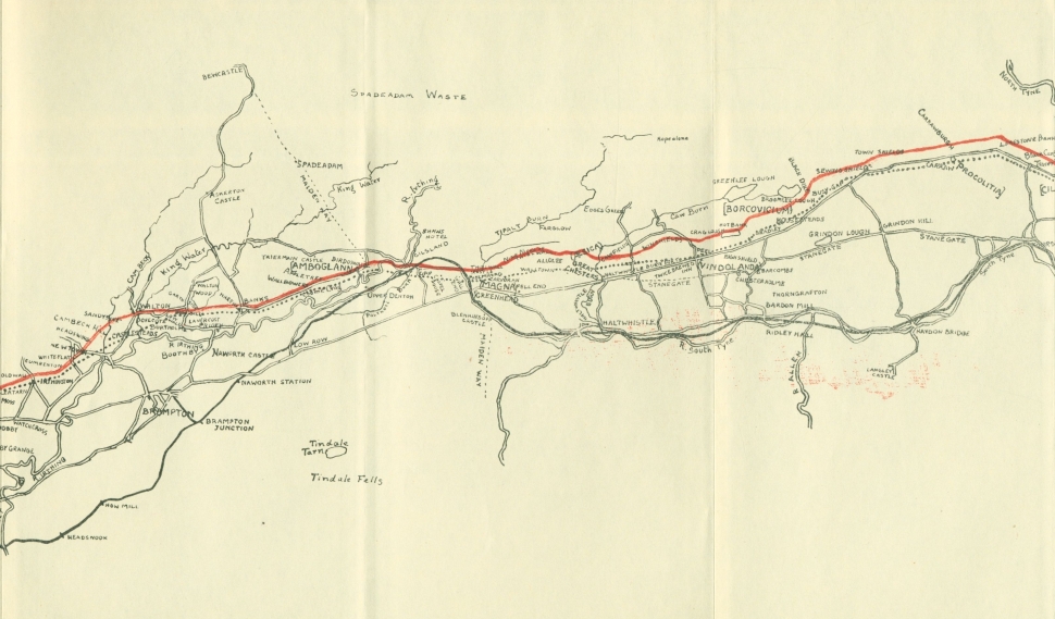 Map of Hadrian's Wall