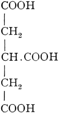 Struktur der Tricarballylsäure