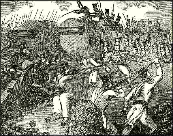 Illustration: BATTLE OF SACRAMENTO.