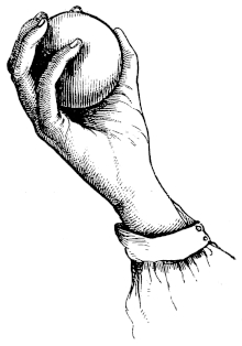 Hand position holding a ball